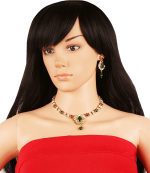 Touchstone Indian Bollywood Handcrafted Traditional Royal Mughal Kundan Polki Meenakari Enamel Colorful Wedding Designer Jewelry Long Necklace Set in Gold or Silver Tone for Women. - Image 5